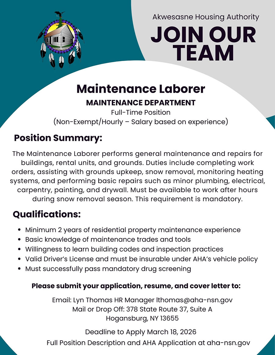 Maintenance Position